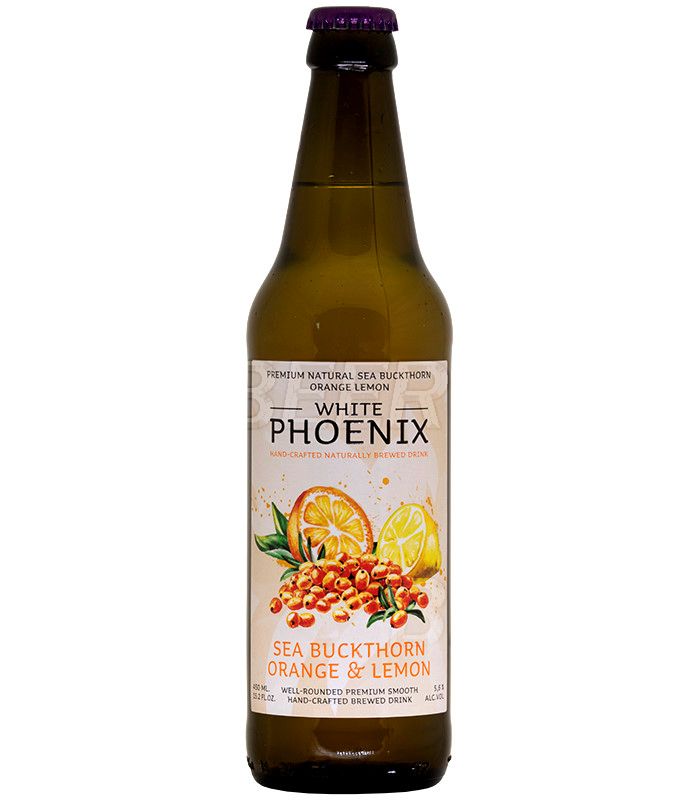 Белый Феникс Облепиха апельсин лимон/White Phoenix Sea buckthorn orange lemon 0,45л.*12