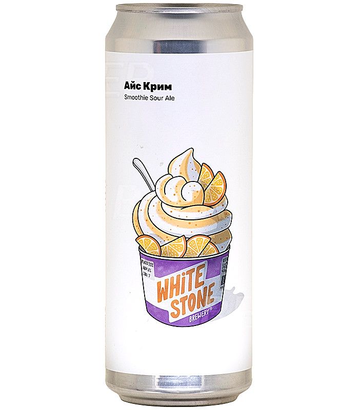 Вайт Стоун Айс Крим Апельсин/White Stone Ice Cream Orange 0,45л.*12