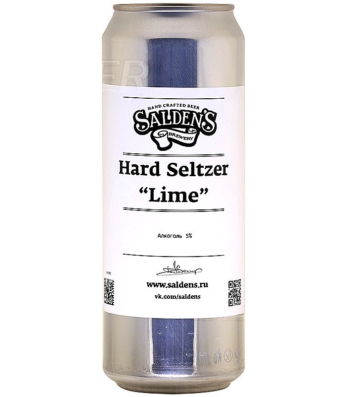 Салденс Хард Зельцер Лайм/Saldens Hard Seltzer Lime 0,45л.*12