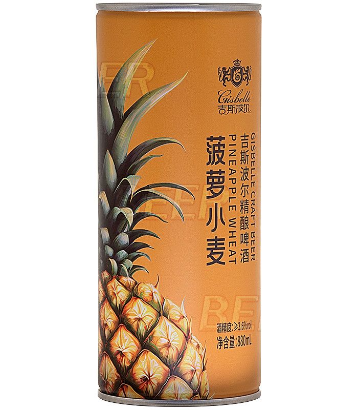 Джизбель Крафт со вкусом ананаса/Gisbelle Craft pineapple 0,88л.*6
