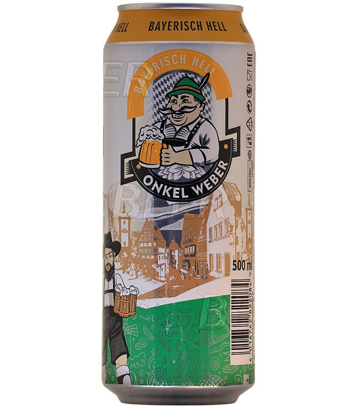 Онкель Вебер Байриш Хелл/Onkel Weber Bayerisch Hell 0,5л.*24