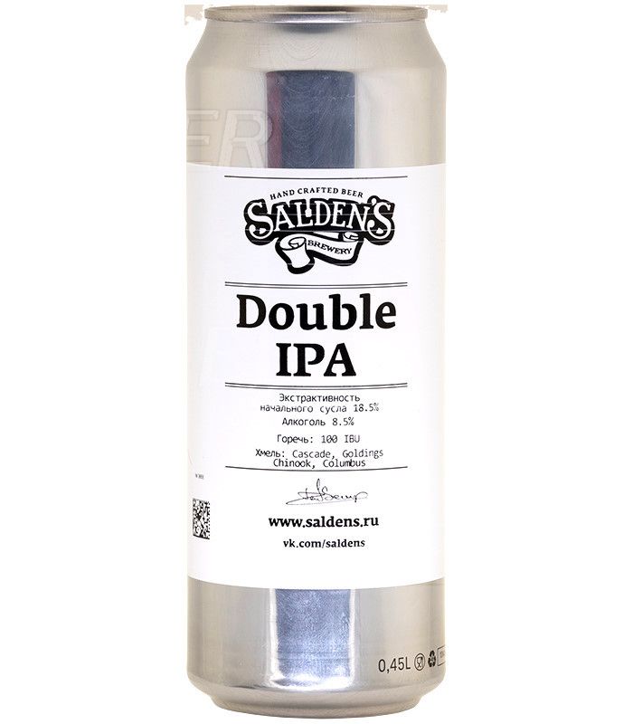 Салденс Дабл ИПА/Salden`s Double IPA  0,45л.*20