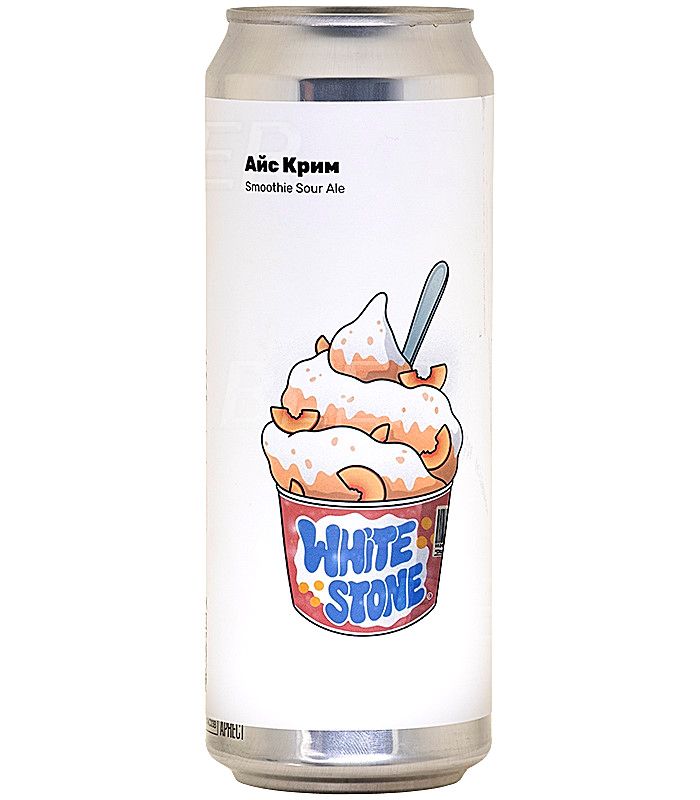 Вайт Стоун Айс Крим Персик/White Stone Ice Cream Peach 0,45л.*12