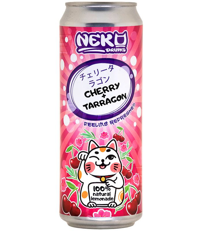 Неко Дринкс Лимонад Вишня Тархун/Neko Drinks Cherry+Tarragon Б/А 0,45л.*20