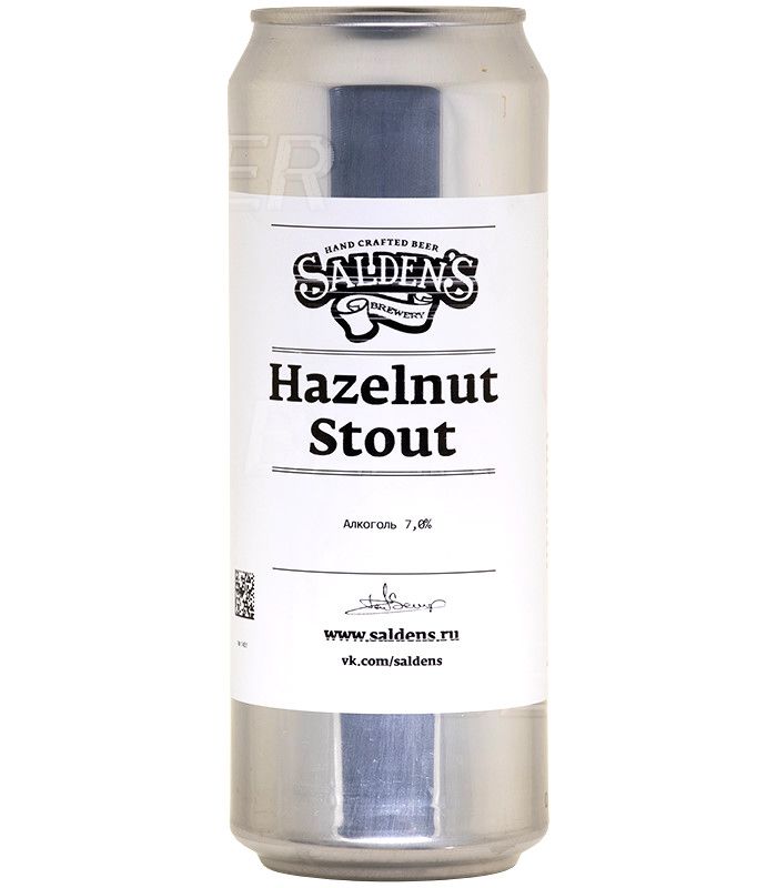 Салденc Хейзелнат Стаут/Salden`s Hazelnut Stout 0,45л.*20