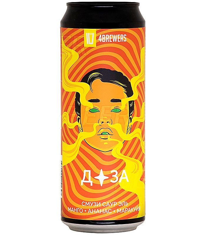 4Пивовара Доза [Манго ананас маракуйя] 0,45л.*12