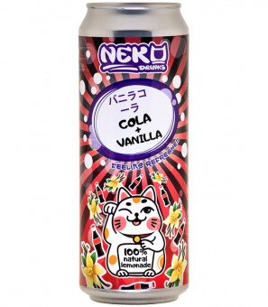 Неко Дринкс Лимонад Кола Ваниль/Neko Drinks Cola+Vanillia Б/А 0,45л.*20