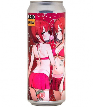 Бэд Бревери Смузи Соур Эль [Клубничная жвачка]/BAD Brewery Smoothie Sour Ale [Strawberry bubble gum] 0,45л.*20