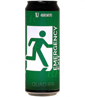 4Пивовара Запасный выход/4Brewers Emergency exit 0,45л.*12