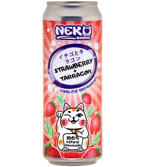 Неко Дринкс Лимонад Клубника Экстрагон/Neko Drinks Strawberry+Tarragon Б/А 0,45л.*20
