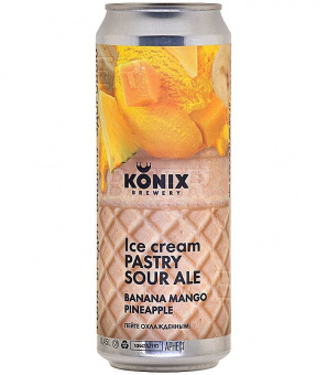 Коникс Айс Крим банан манго ананас/Konix Ice cream banana mango pineapple 0,45л.*12