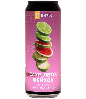 4Пивовара Саур. Лето Фейхоа 0,45л.*12