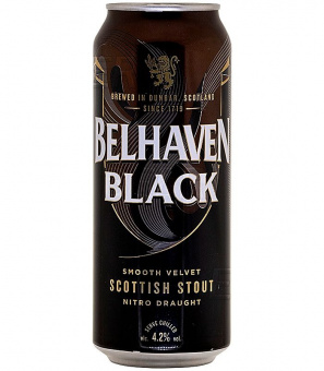 Белхевен Блэк Скоттиш Стаут/Belhaven Black Scottish Stout 0,44л.*24