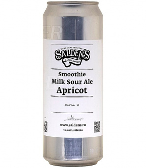 Салденс Смузи Молочный Саур эль Абрикос/Saldens Smothie Milk Sour ale Apricot 0,45л.*20