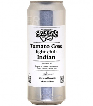 Салденс Томатный Гозе Средне острый Индия/Saldens Tomato Gose light chili Indian 0,45л.*20