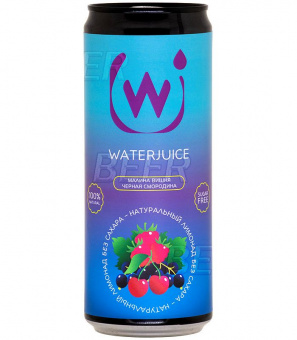 Вода-сок Малина-вишня-черная смородина/Waterjuice raspberry-cherry-black currant Б/А 0,33л.*15 ж/б