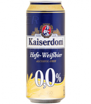 Кайзердом Хефе-Вайсбир Б/А/Kaiserdom Hefe-Weissbier Alcohol-Free 0,0% 0,5л.*24