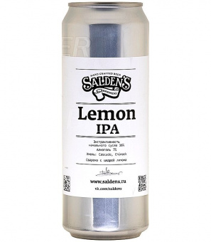 Салденс Лимон ИПА/Saldens Lemon IPA 0,45л.*20