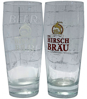 Стакан Хиршброй/Hirschbrau красный 0,5л.*6