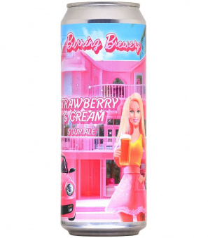 Бёрнинг Стравберри энд Крим/Burning Brewery Strawberry & Cream 0,45л.*20