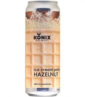 Коникс Мороженое Портер Хазелнат/Konix Ice Cream Porter Hazelnut 0,45л.*12