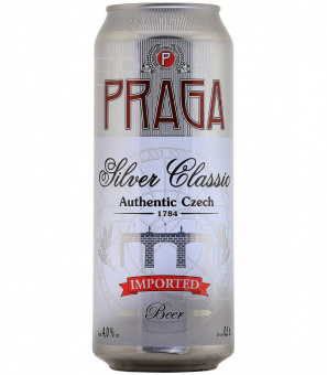 Прага Силвер Классик/Praga Silver Classic 0,5л.*24