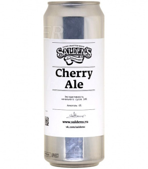 Салденс Вишневый эль/Saldens Cherry Ale 0,45л.*20