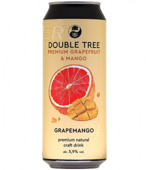 Дабл Три Грейпфрут Манго/Double Tree Premium Grapefruit & Mango 0,5л.*12