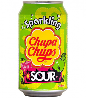 Чупа Чупс Кислое Зеленое Яблоко/Chupa Chups Green Apple 0,345л.*24