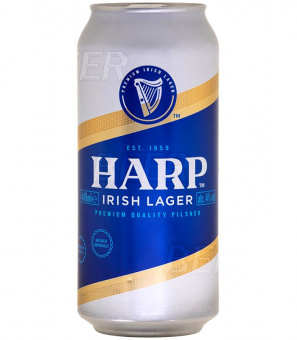 Харп Айриш Лагер/Harp Irish Lager 0,44л.*24/12