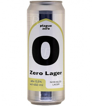 Plague Brew Лагер Б/А/Zero Lager 0,45л.*20