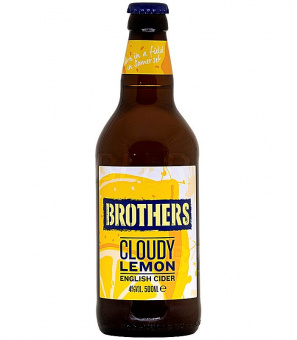 Бразерс Клоуди Лемон Сайдер/Brothers Cloudy Lemon cider 0,5л.*12