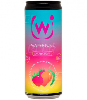 Вода-сок Малина-манго/Waterjuice Raspberry-mango Б/А 0,33л.*15 ж/б