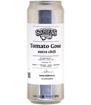 Салденс Томатный Гозе Сильно острый/Saldens Tomato Gose extra chilli 0,45л.*20