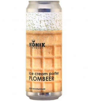 Коникс Айс Крим Пломбир/Konix Ice Cream Porter Plombeer 0,45л.*12