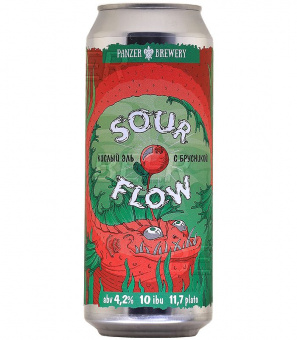 Панзер Кислое Течение Брусника/Panzer Sour Flow Lingonberry 0,45л.*12