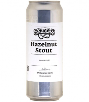 Салденc Хейзелнат Стаут/Salden`s Hazelnut Stout 0,45л.*20