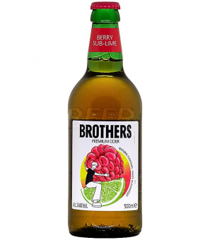 Бразерс Берри Саб Лайм Сайдер/Brothers Berry Sub-lime cider 0,5л.*12