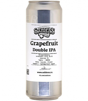 Пивной напиток "Салденс Грейпфрут Дабл ИПА"Grapefruit Double IPA" 0,45л*20ж/б