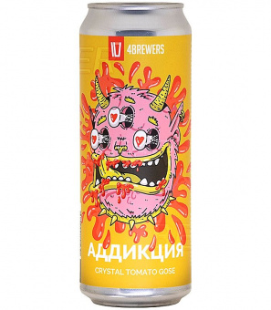 4Пивовара Аддикция  0,45л.*12